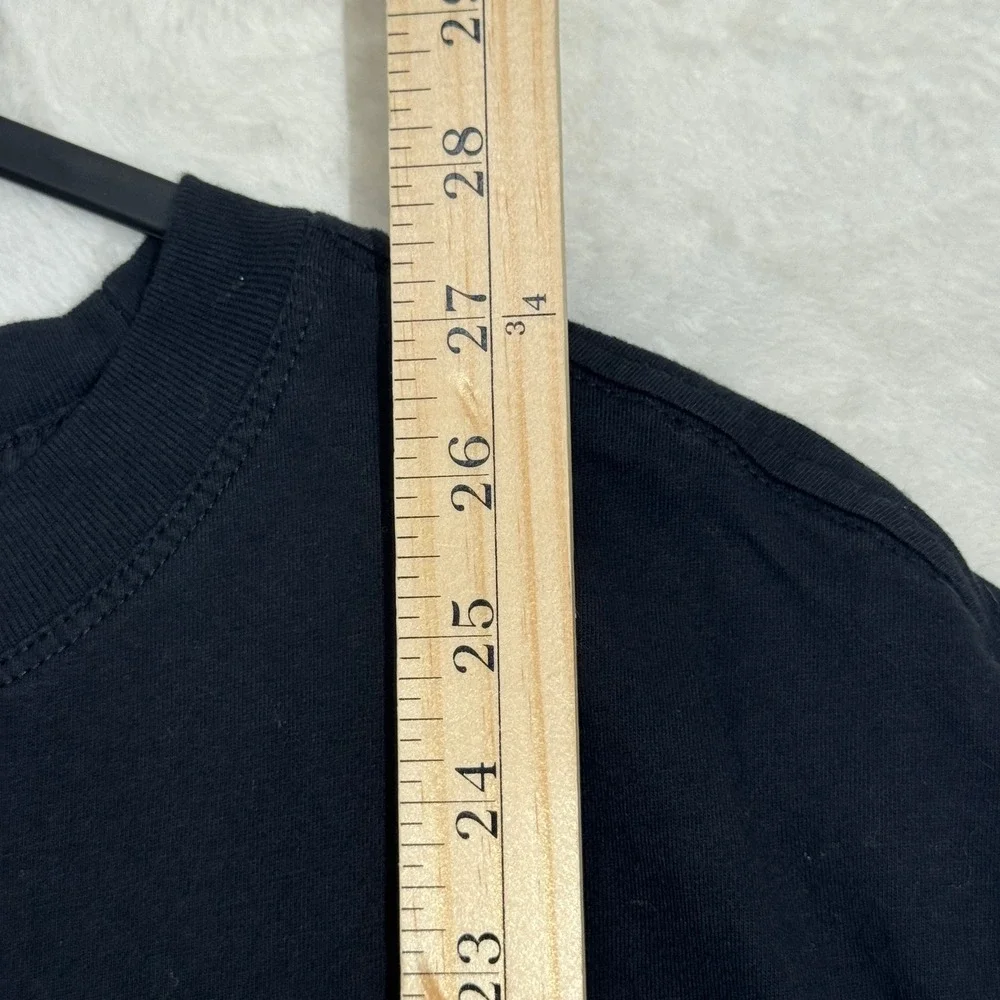 Nike T-Shirt Mens XL Black The Nike Tee Loose Fit Mini Center Swoosh Cotton TEE